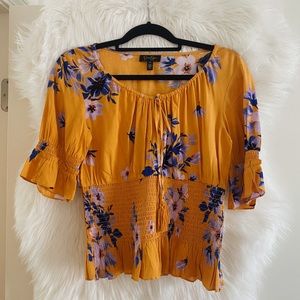 JESSICA SIMPSON FLORAL BLOUSE